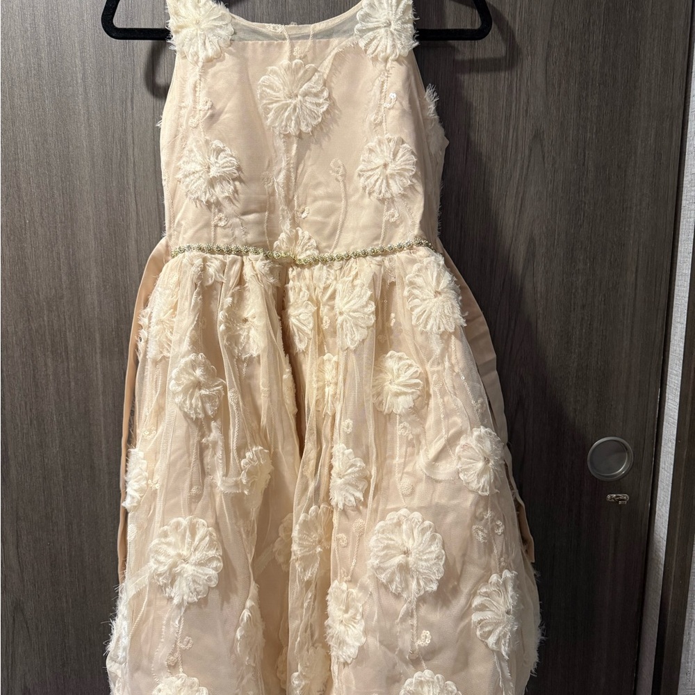 Kensie Girl Cream Floral Kids Dress